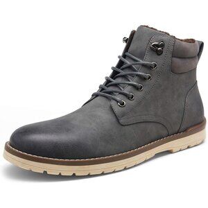 👑Men's Chukka Hiking Boots Grey Waterproof Comfortable Casual Lace Up Shoes